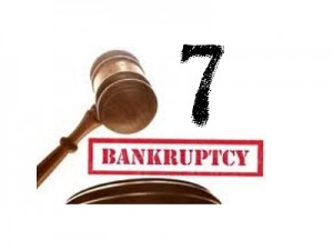 declaring bankruptcy